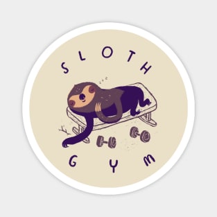 sloth gym Magnet